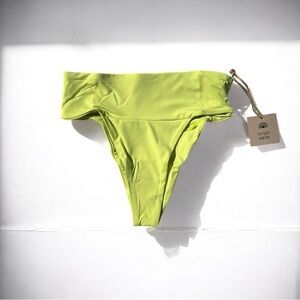 🌻NEW w.Tags Free People x Toast Daiquiri Signature Banded Waist Bikini Bottom XS